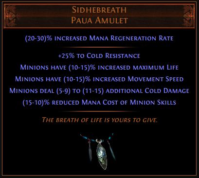 Sidhebreath Path of Exile Best Leveling Unique 3.8