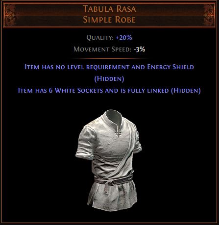 Tabula Rasa Path of Exile Best Leveling Unique