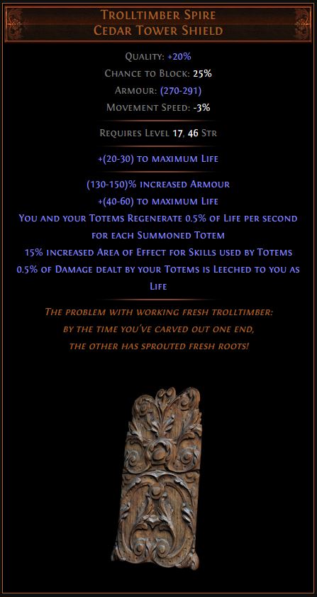 Trolltimber Spire Path of Exile Best Leveling Unique